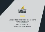 Preview for 1 page of LIGHT MY BRICKS 42125 Installation Manual