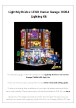 LIGHT MY BRICKS LEGO Corner Garage 10264 Manual предпросмотр