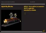 LIGHT MY BRICKS LEGO Crocodile Locomotive 10277 Light Kit Installation Manual preview