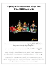 LIGHT MY BRICKS LEGO Winter Village Post Office 10222 Instructions Manual preview