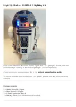 LIGHT MY BRICKS R2-D2 LED Lighting Kit Manual preview