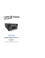 Light O Rama iDMX-1000 User Manual предпросмотр