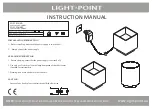 Light-Point COZY ROUND Instruction Manual предпросмотр