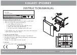 Light-Point FACET W1 Instruction Manual preview