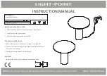 Preview for 1 page of Light-Point MADISON T1 Instruction Manual