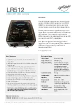 Preview for 1 page of Light Rider LR512 Technical Data Sheet