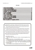 Preview for 2 page of Light Sky E550P User Manual