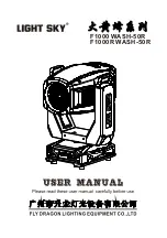 Light Sky F1000 WASH-50R User Manual preview