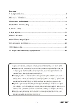 Preview for 2 page of Light Sky F400LL User Manual