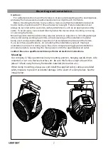 Preview for 8 page of Light Sky IPL6103 User Manual