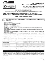 LightAlarms LMIU 125W Instruction Manual preview