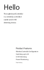 Preview for 2 page of Lightcloud LCCONTROL/480 Instruction Manual