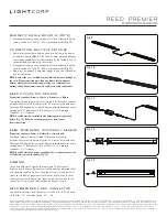 Предварительный просмотр 2 страницы Lightcorp Reed Premier Mounting Instructions