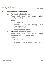 Preview for 39 page of LightGuard DLU-100B Operation User'S Manual