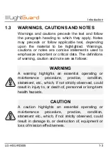 Preview for 11 page of LightGuard HSU-50B Operation User'S Manual