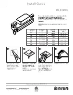 LightHeaded DRC-T2 Series Install Manual предпросмотр