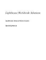 Предварительный просмотр 3 страницы Lighthouse Worldwide Solutions ApexR02 Operating Manual