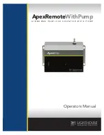 Preview for 1 page of Lighthouse Worldwide Solutions ApexR02p Operator'S Manual