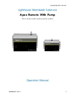 Preview for 3 page of Lighthouse Worldwide Solutions ApexR02p Operator'S Manual