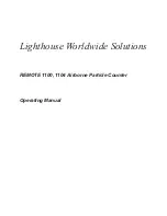 Preview for 3 page of Lighthouse Worldwide Solutions REMOTE 1100 Operating Manual