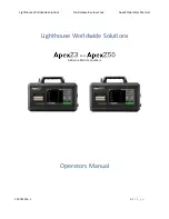 Предварительный просмотр 3 страницы Lighthouse ApexZ3 Operator'S Manual