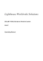 Preview for 3 page of Lighthouse SOLAIR 1100LD Operating Manual