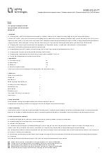 Preview for 4 page of Lighting Technologies 1069000060 Manual