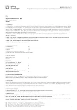 Preview for 7 page of Lighting Technologies 1069000060 Manual