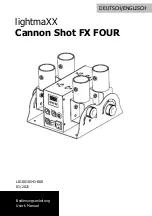 Preview for 1 page of Lightmaxx Cannon Shot FX FOUR User Manual