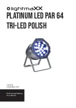 Preview for 1 page of Lightmaxx Platinum LED Par 64 Tri-LED polish User Manual