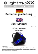 Предварительный просмотр 1 страницы Lightmaxx TRICORNO LED LIG0009559-000 User Manual