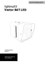 Lightmaxx Vector BAT LED User Manual предпросмотр