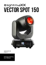 Lightmaxx Vector Spot 150 User Manual предпросмотр