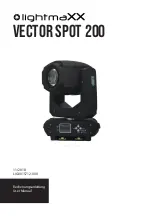 Lightmaxx VECTOR Spot 200 User Manual предпросмотр