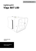 Предварительный просмотр 1 страницы Lightmaxx Vega BAT LED User Manual