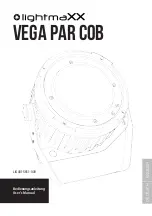 Preview for 1 page of Lightmaxx VEGA PAR COB User Manual