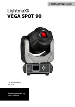 Предварительный просмотр 1 страницы Lightmaxx VEGA SPOT 90 User Manual