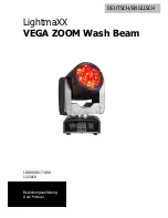 Lightmaxx VEGA ZOOM Wash Beam User Manual preview