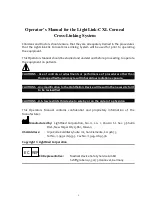 Предварительный просмотр 5 страницы Lightmed LightLink CXL Operator'S Manual