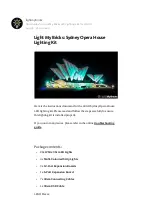 Lightmybricks Sydney Opera House Manual предпросмотр