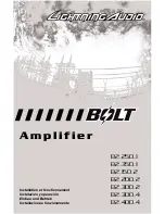 Предварительный просмотр 1 страницы Lightning Audio Bolt B2.150.2 User Manual