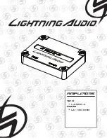 Lightning Audio LA-8004 User Manual preview