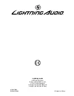 Предварительный просмотр 64 страницы Lightning Audio Storm X1.1000.1D Installation & Operation Manual