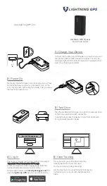 Preview for 1 page of LIGHTNING GPS 4G Micro Quick Start Manual