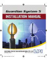 Предварительный просмотр 1 страницы Lightning Protection International Guardian System 5 Installation Manual