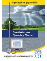 Lightning Protection International Lightning Warning System MKIII Installation And Operating Manual предпросмотр