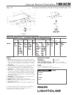 Lightolier 1000AICM Specification предпросмотр