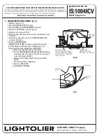 Предварительный просмотр 4 страницы Lightolier 1004ICVN Instructions For Maintenance Reference