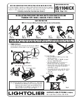 Lightolier 1004ICX Installation предпросмотр