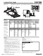 Lightolier 1101FDM Specification предпросмотр